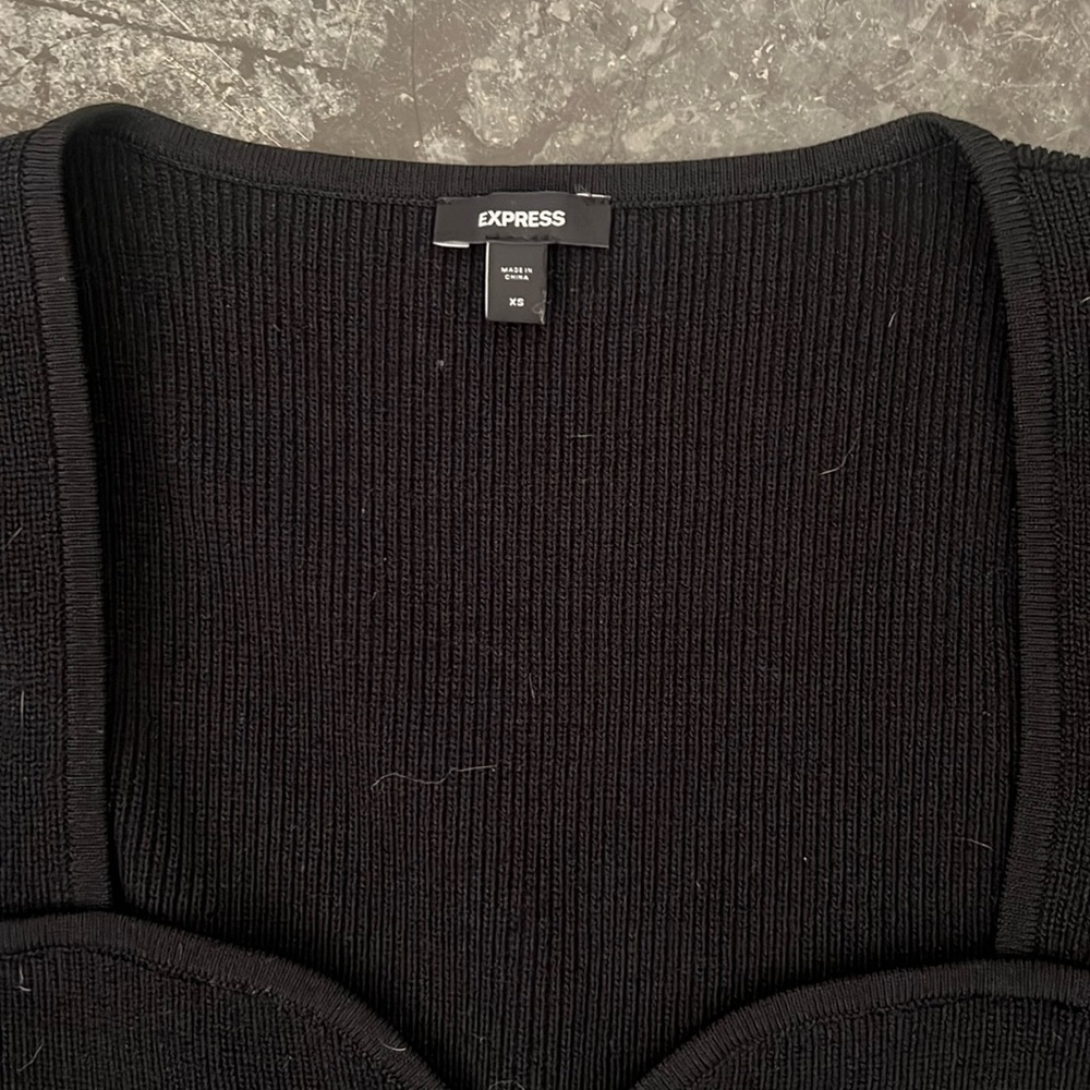 Express Body Contour Ribbed Top - image 2